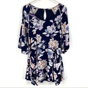 Entro Boho Floral Babydoll Dress